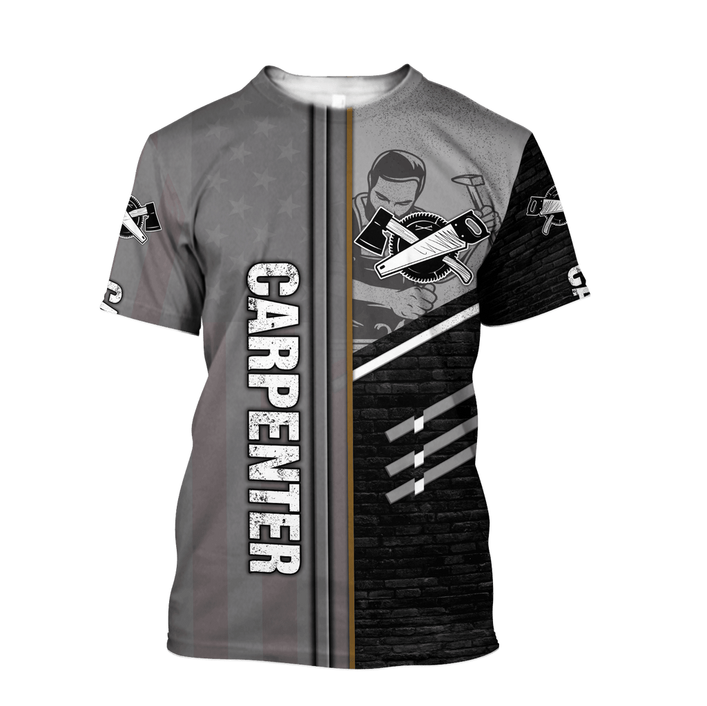 Personalized Name Carpenter Unisex Shirts Metal Pattern Ver