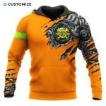 Ripped Skin Machine Personalized Name Shirts For Mechanic