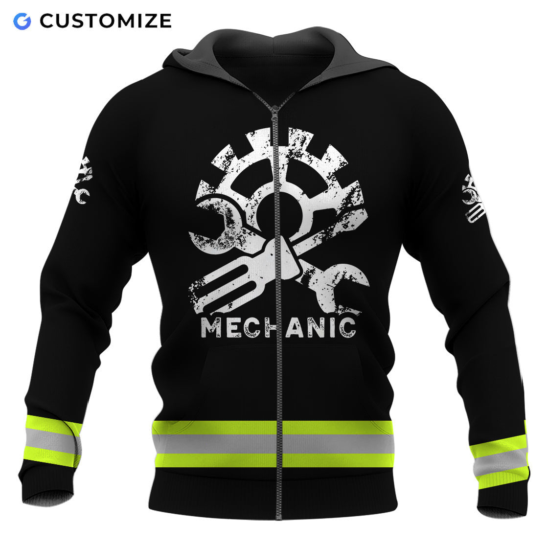 Proud To Be US Mechanic Personalized Name 3D Over Printed Shirts No