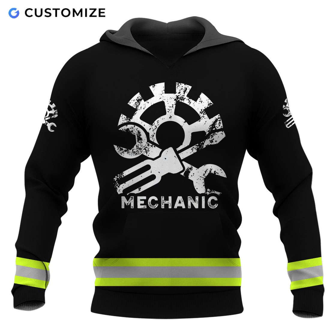 Proud To Be US Mechanic Personalized Name 3D Over Printed Shirts No