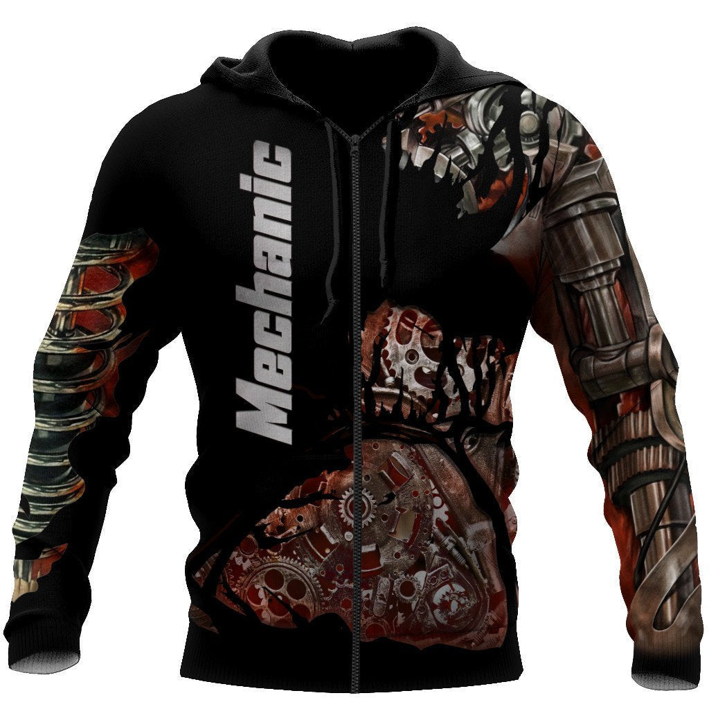 Mechanic All Over Printed Hoodie For Men and Women TN