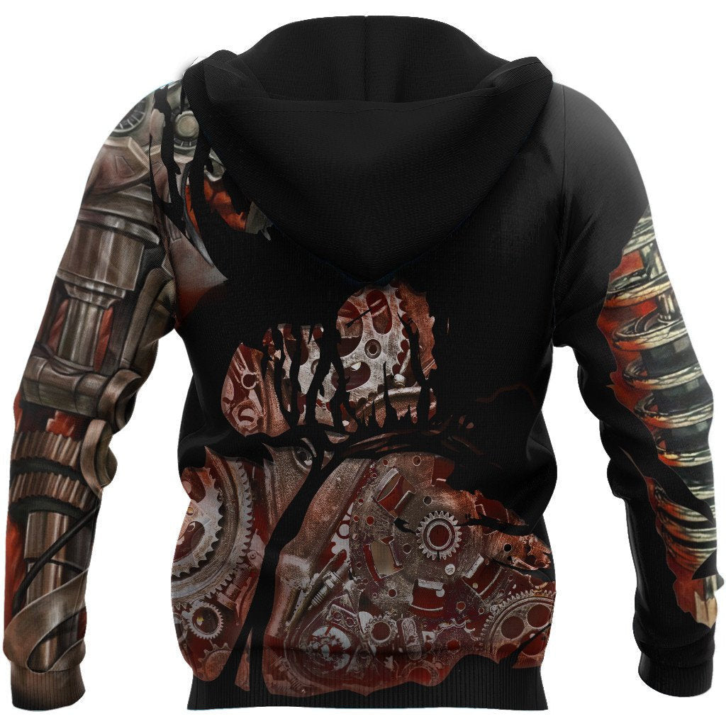 Mechanic All Over Printed Hoodie For Men and Women TN