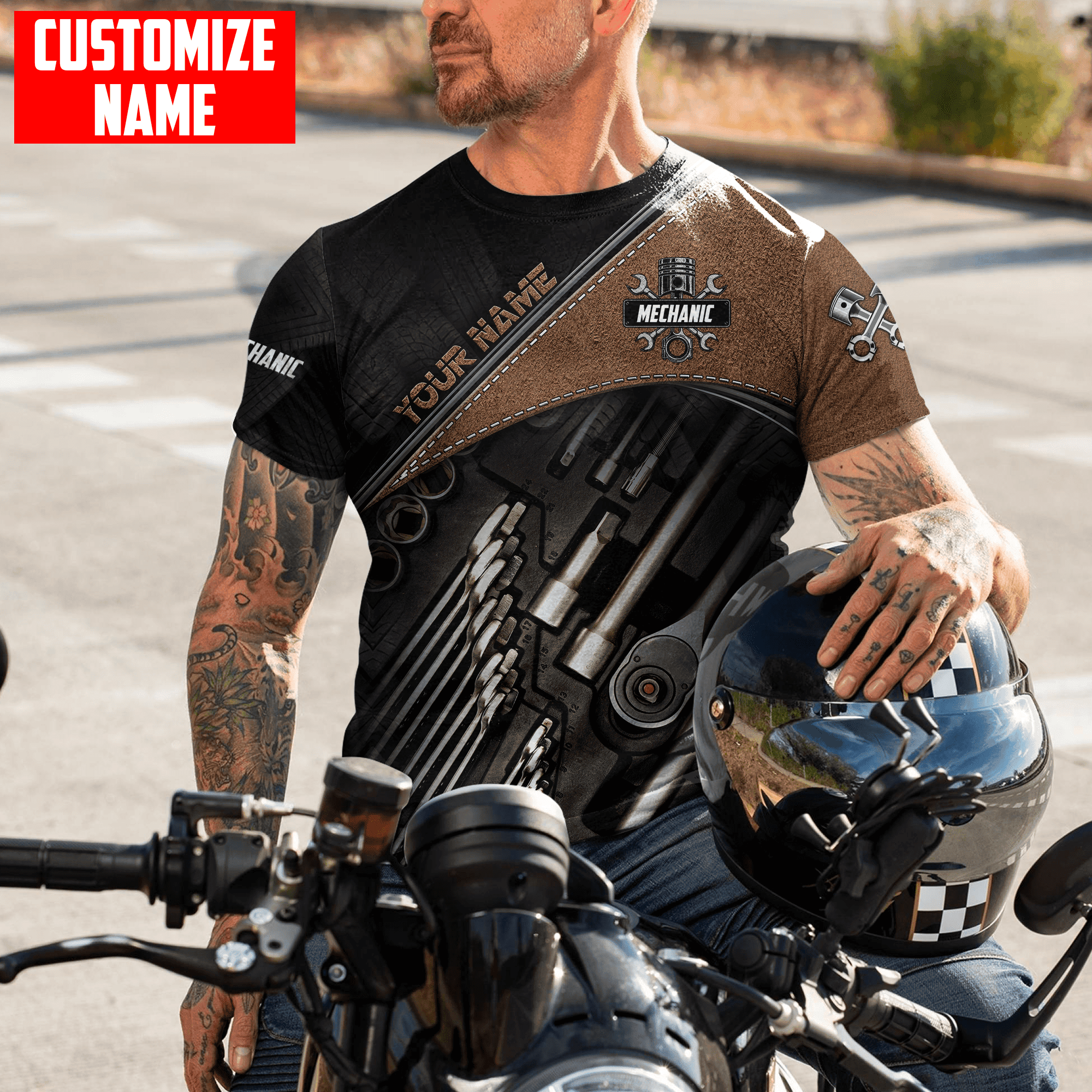 Personalized All Over Printed Mechanic Hoodie For Men and Women TN DA