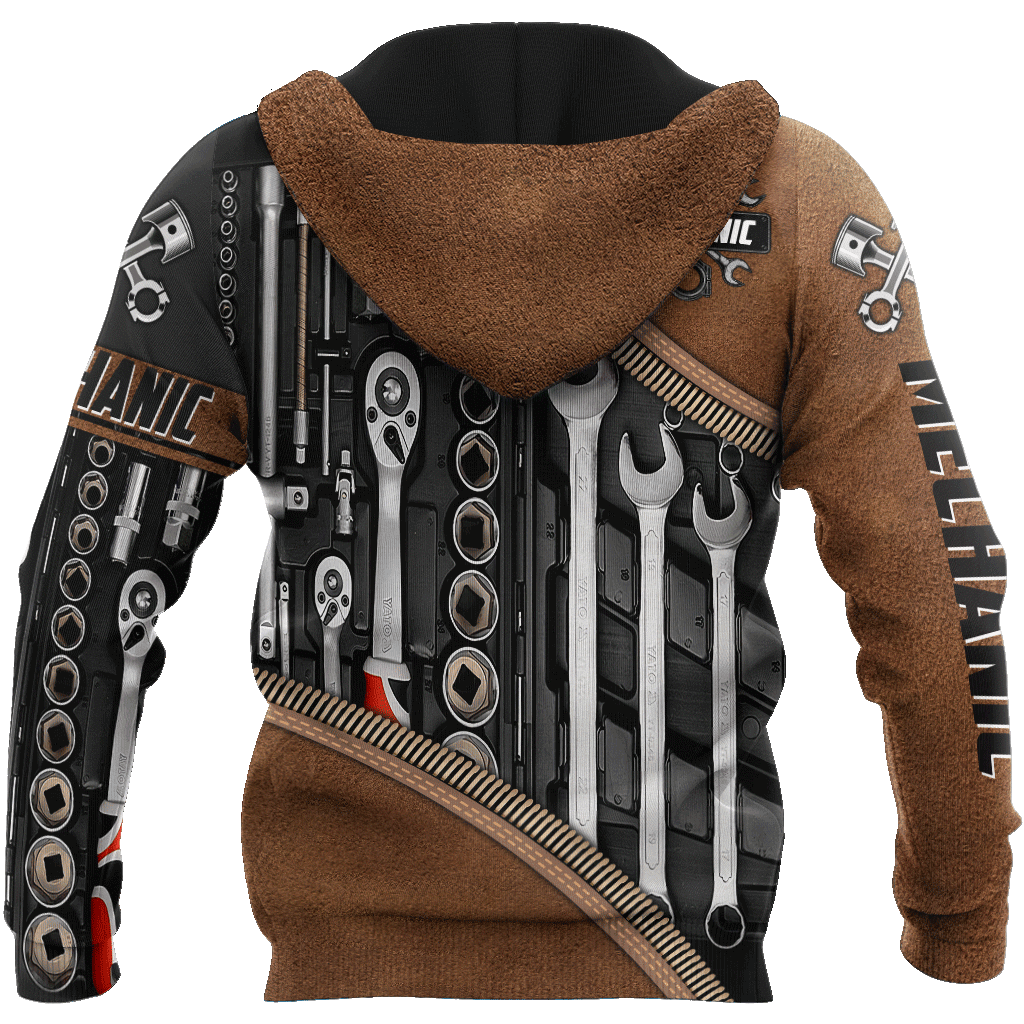 Personalized Name Mechanic Unisex Shirts Leather