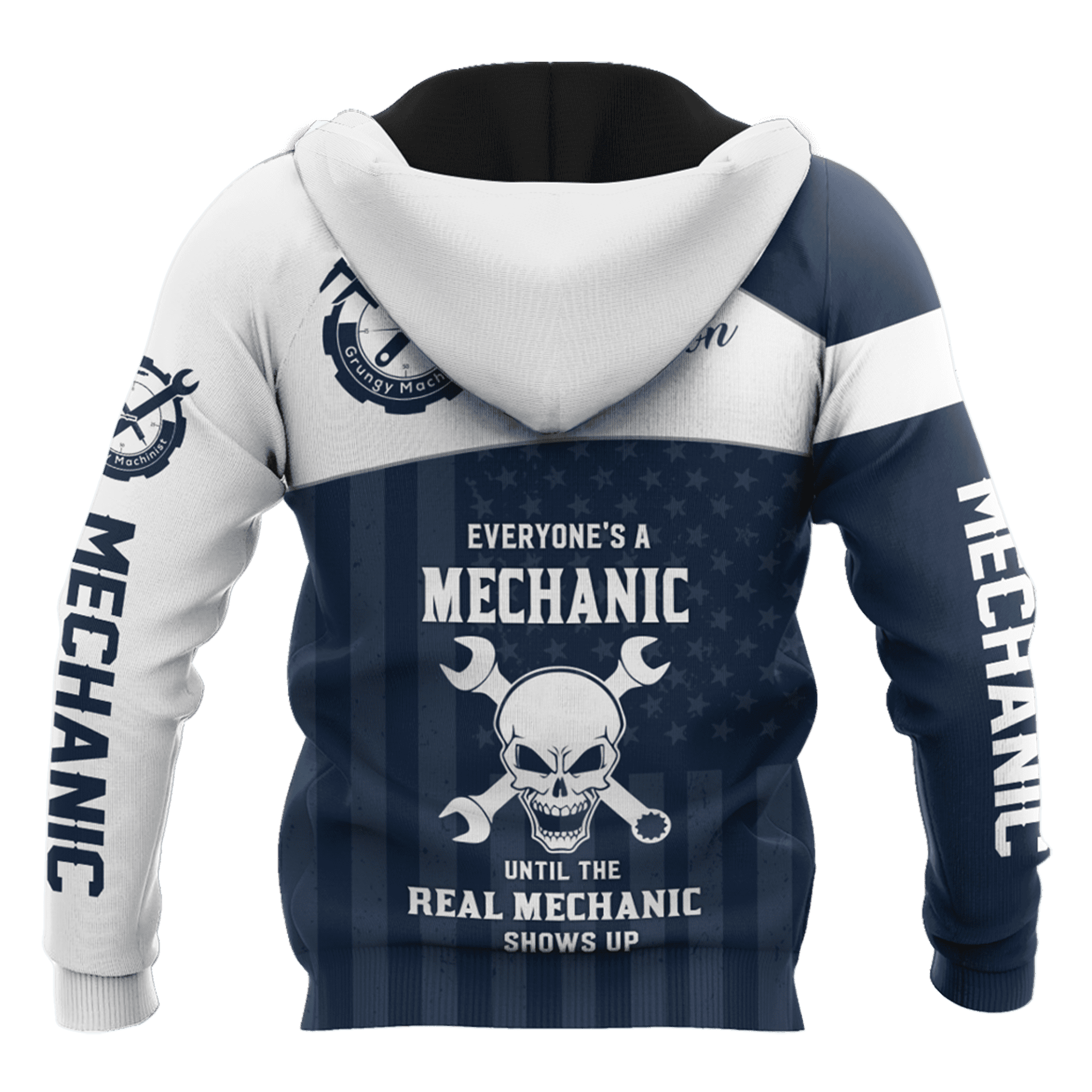 Personalized Name American Mechanic Unisex Shirts Blue