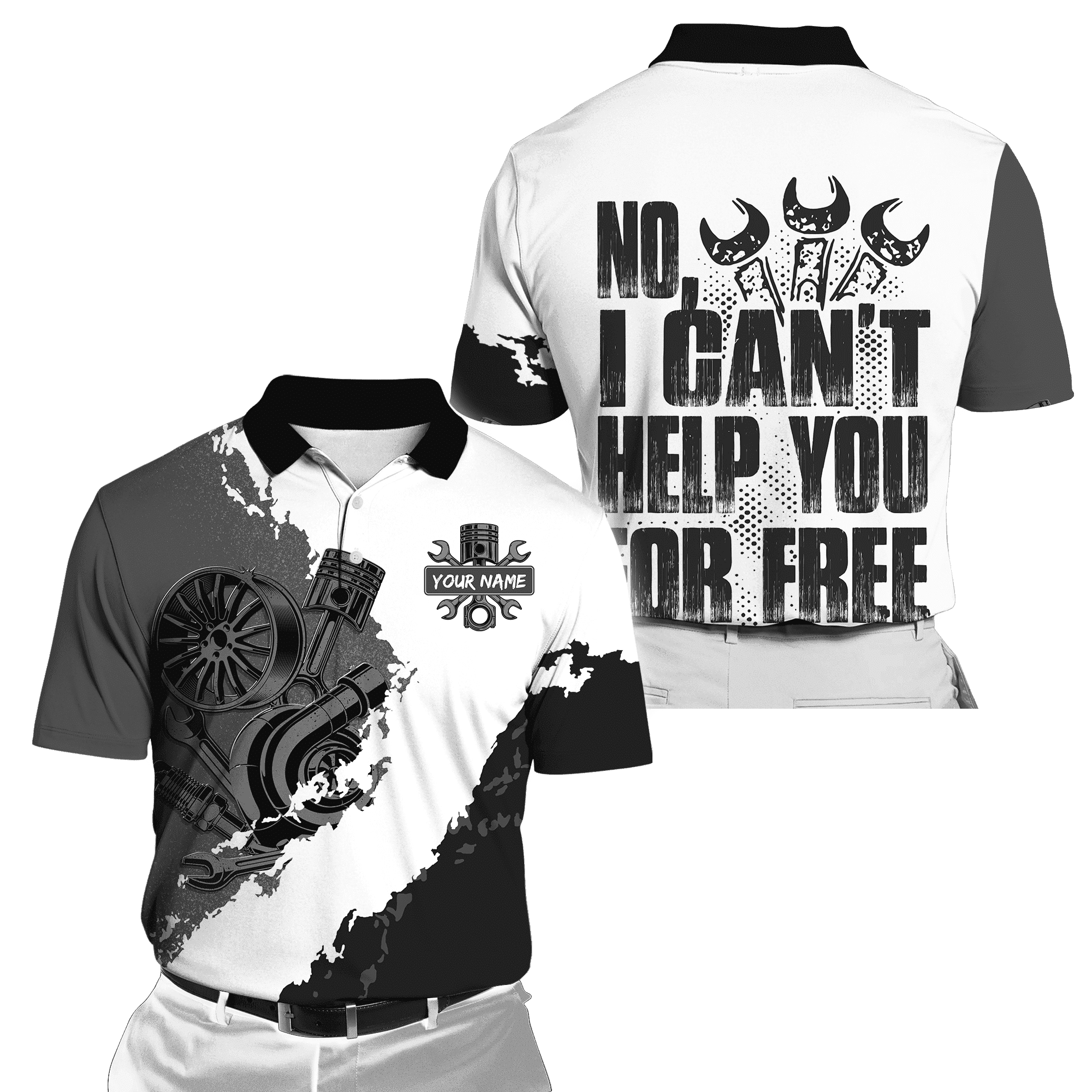 Personalized Name Mechanic No I Can't Help You For Free Unisex Shirts