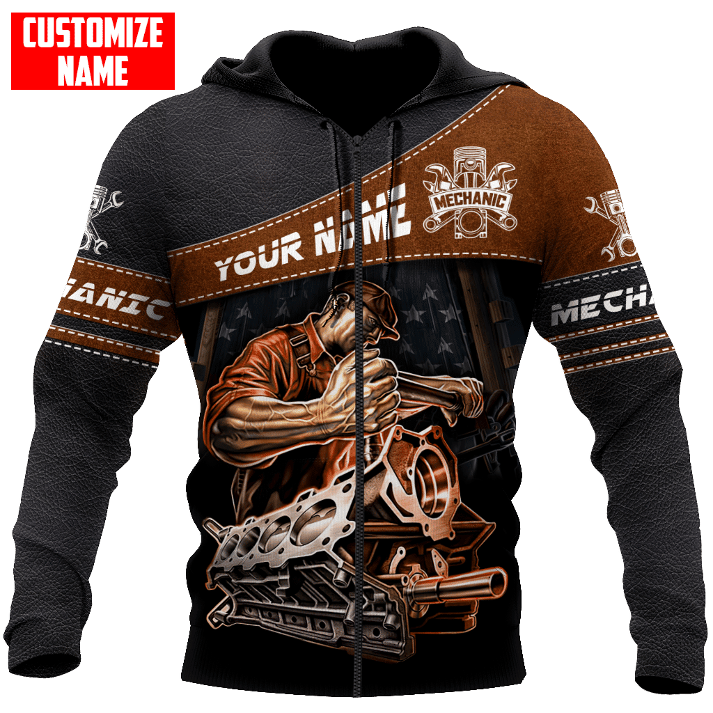 Personalized Name Mechanic Unisex Shirts