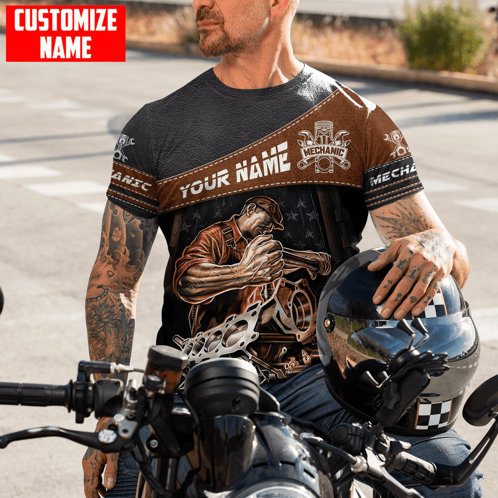 Personalized Name Mechanic Unisex Shirts