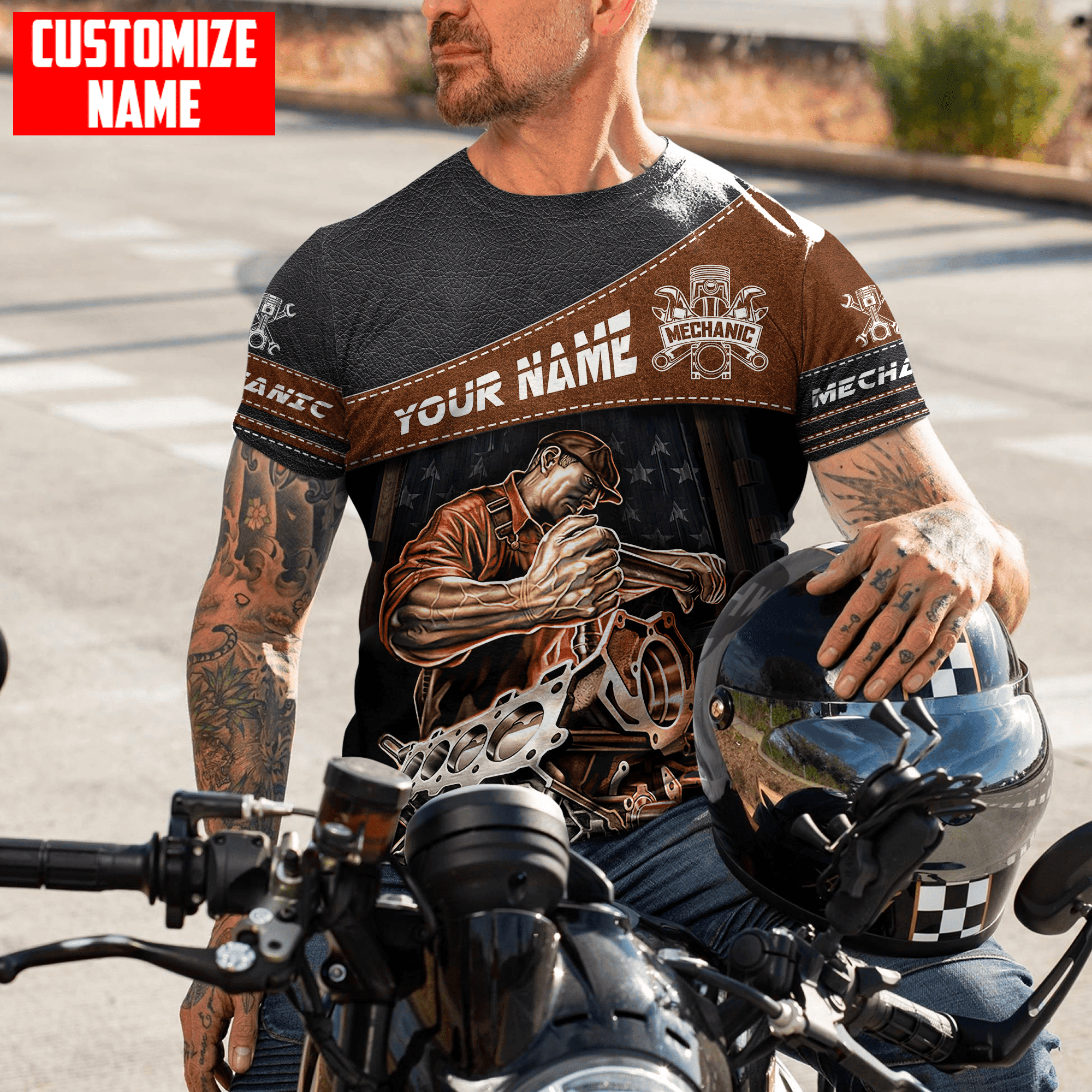 Personalized Name Mechanic Unisex Shirts