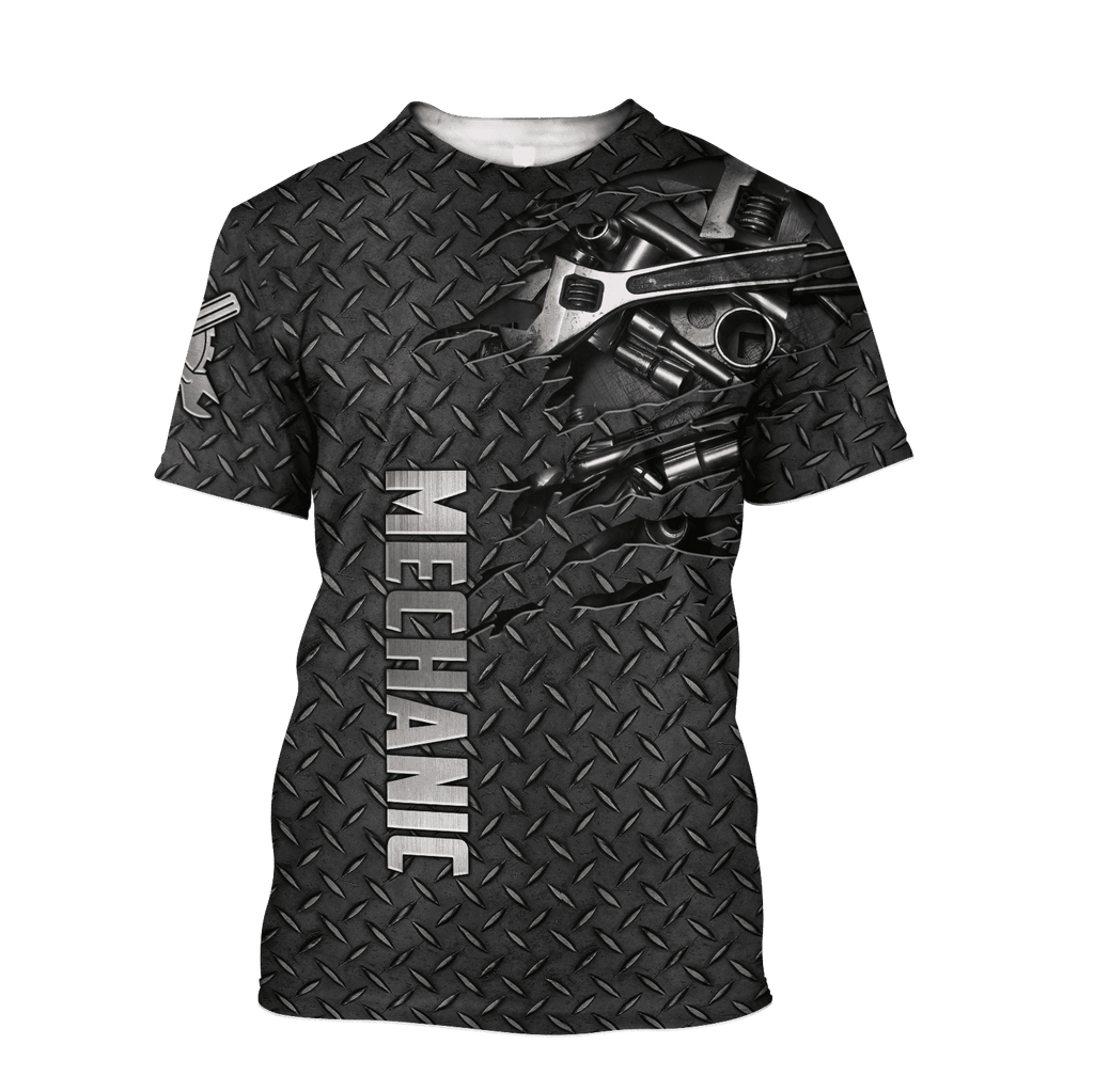 Mechanic Unisex Shirts Metal Pattern