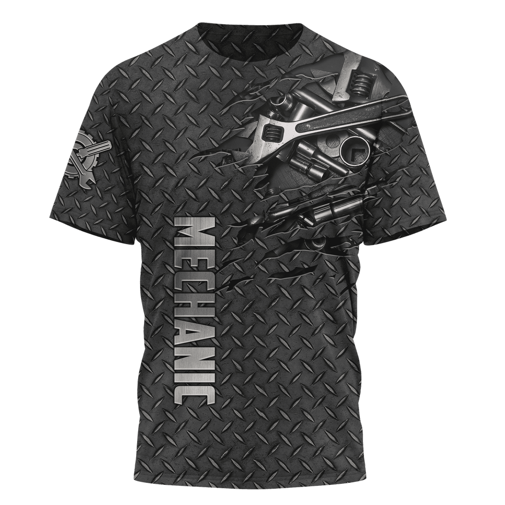Mechanic Unisex Shirts Metal Pattern