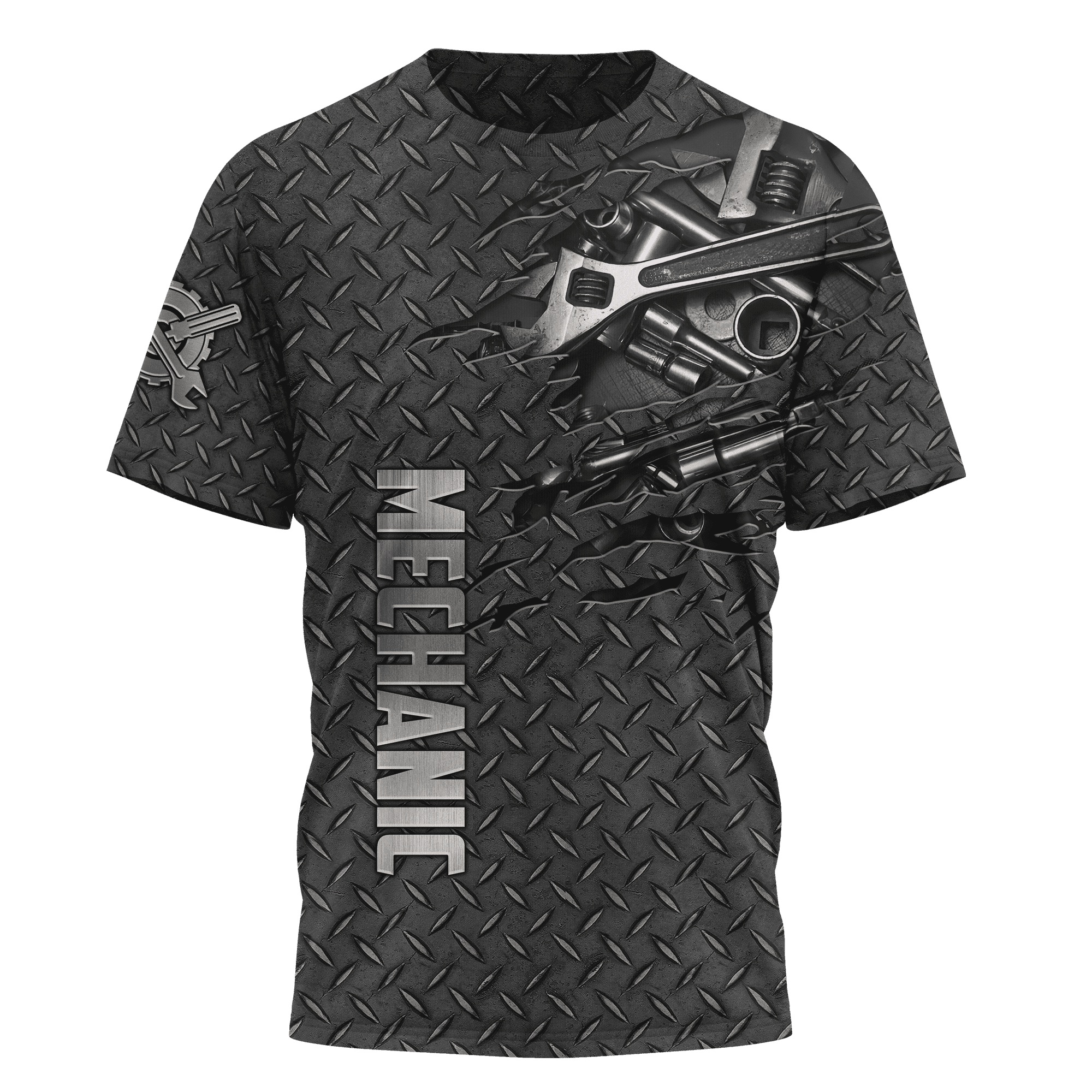 Mechanic Unisex Shirts Metal Pattern