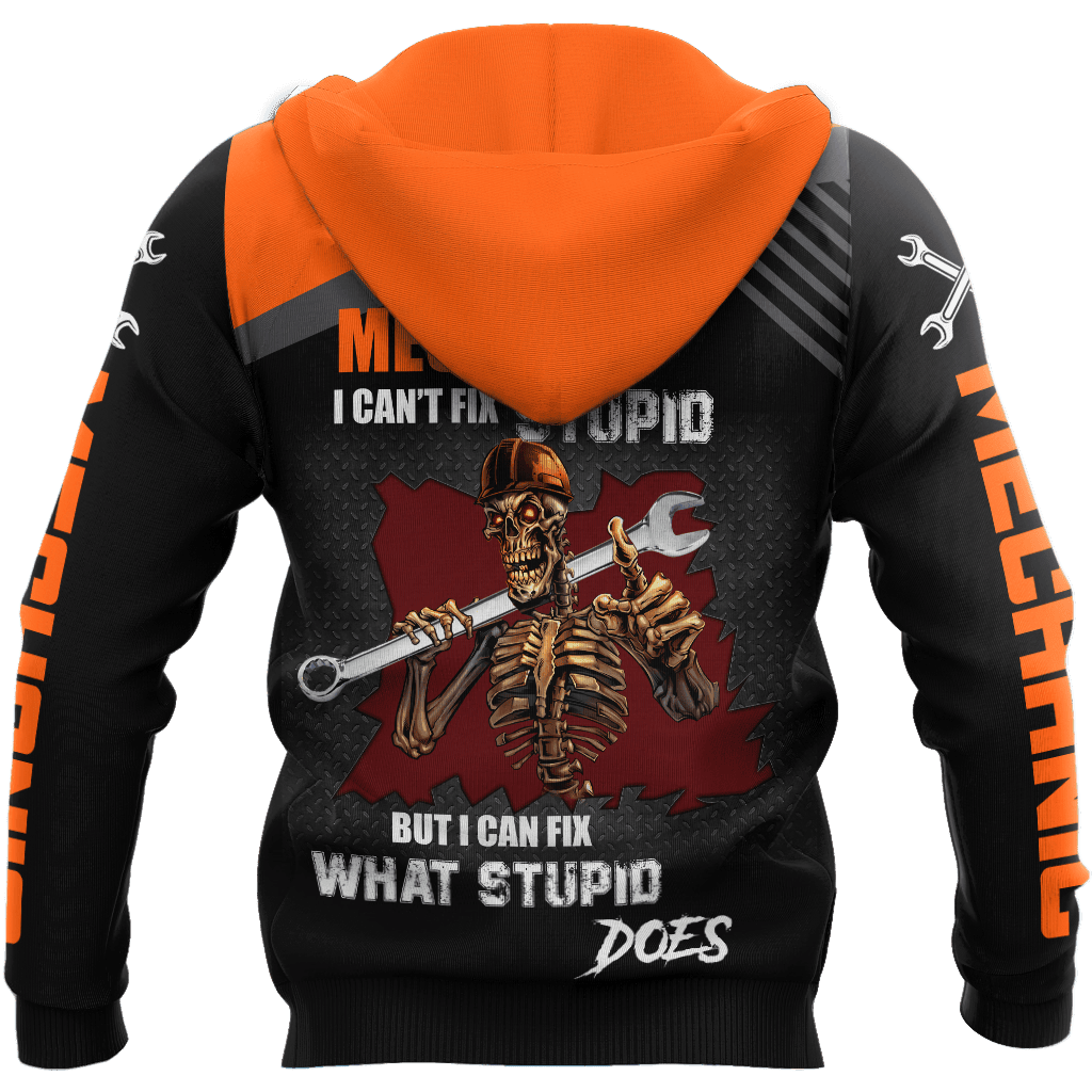 I Can Fix What Stupid Does All Over Printed Mechanic Hoodie For Men and Women TN