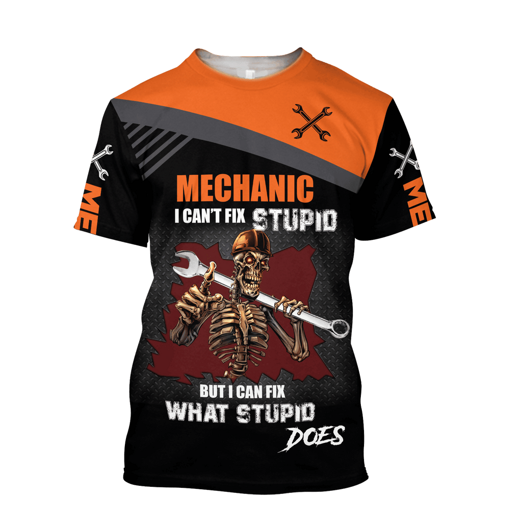 I Can Fix What Stupid Does All Over Printed Mechanic Hoodie For Men and Women TN