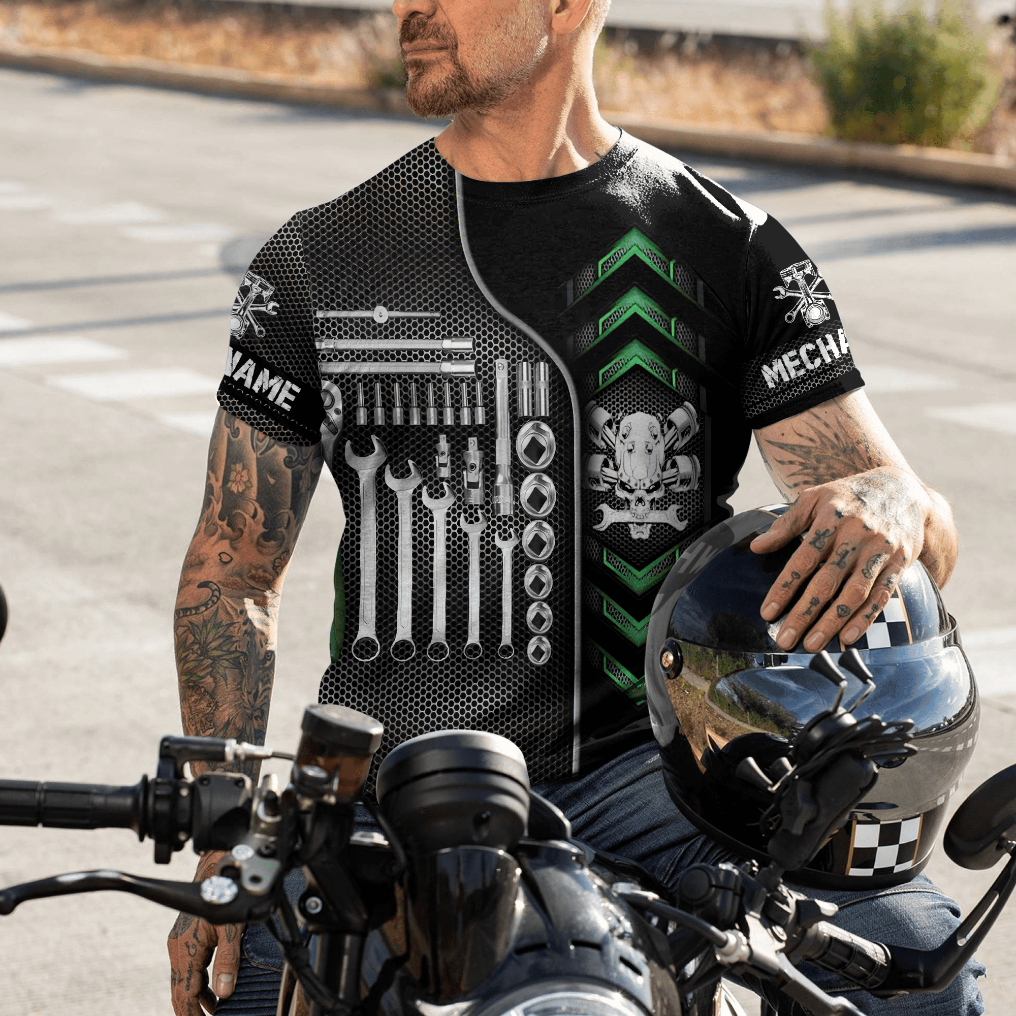 Personalized Name Mechanic Tools Unisex Shirts