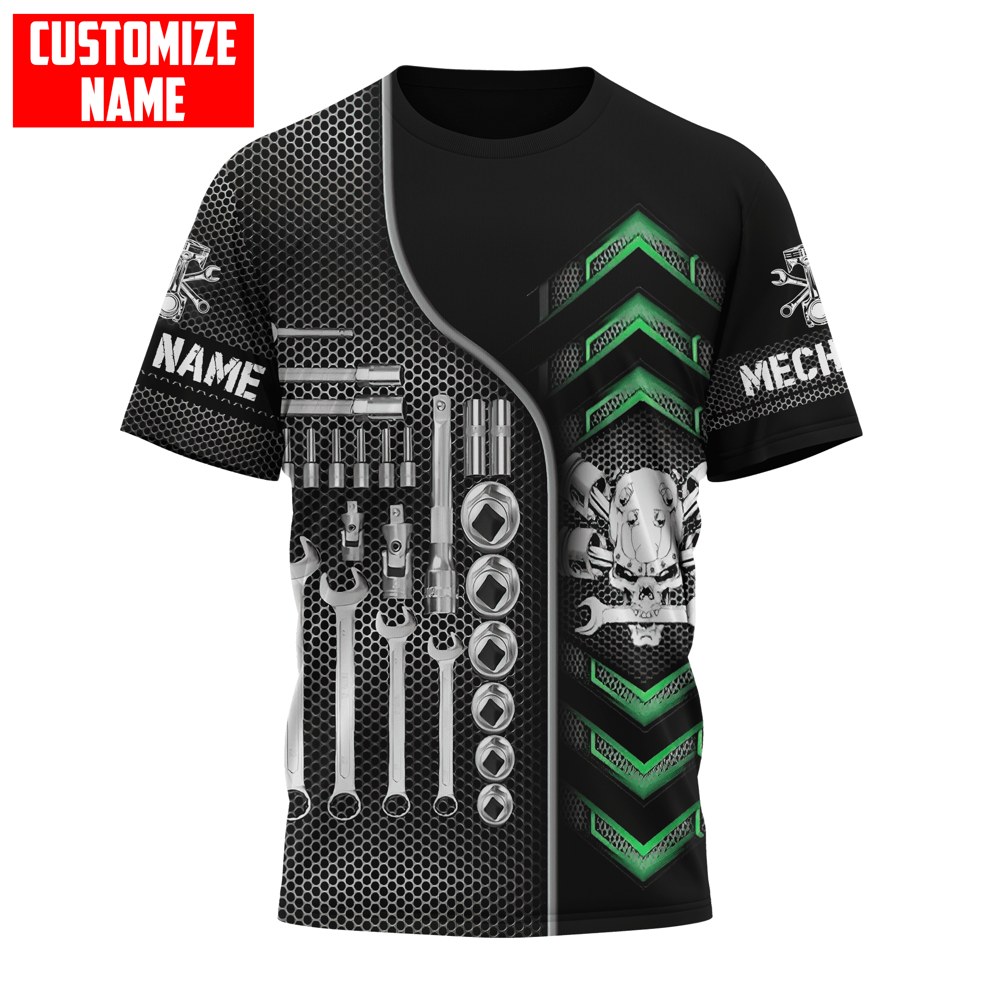 Personalized Name Mechanic Tools Unisex Shirts