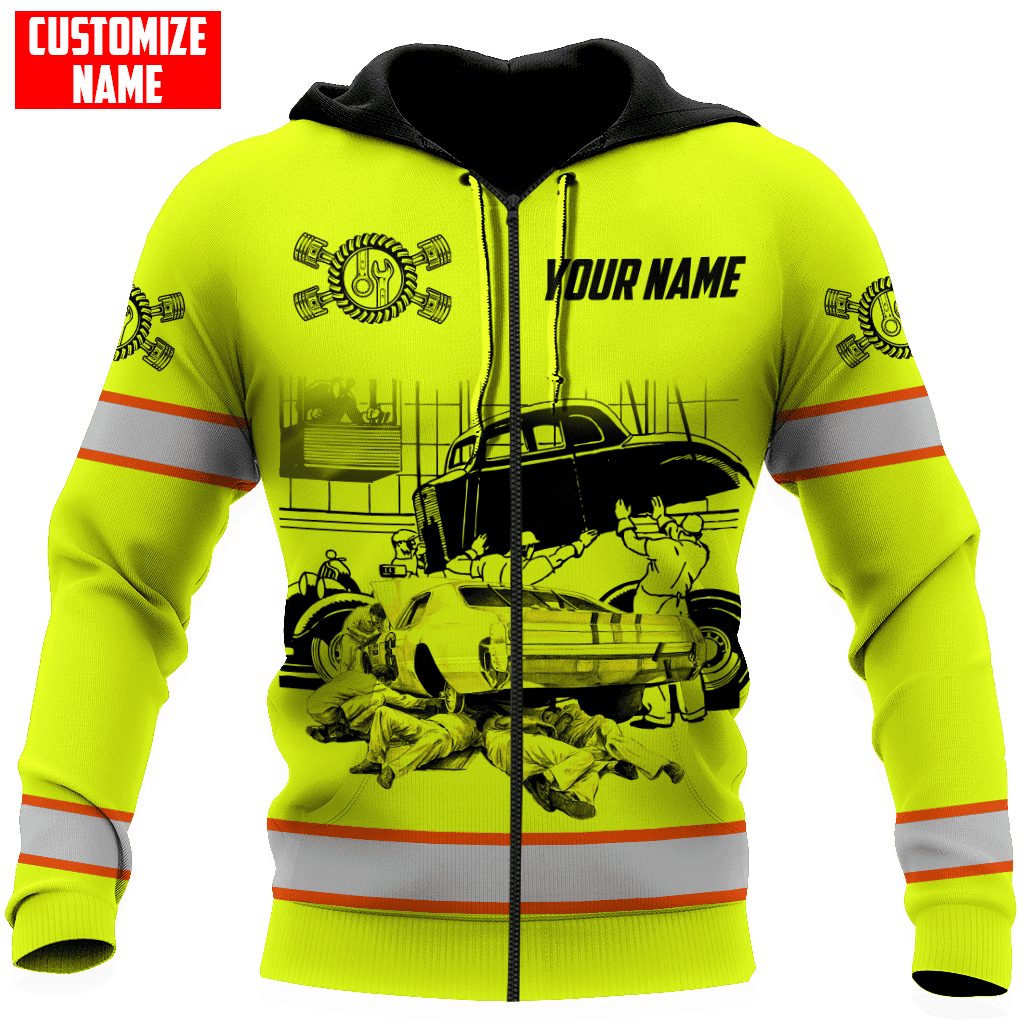Personalized Name Mechanic Unisex Shirts Safety