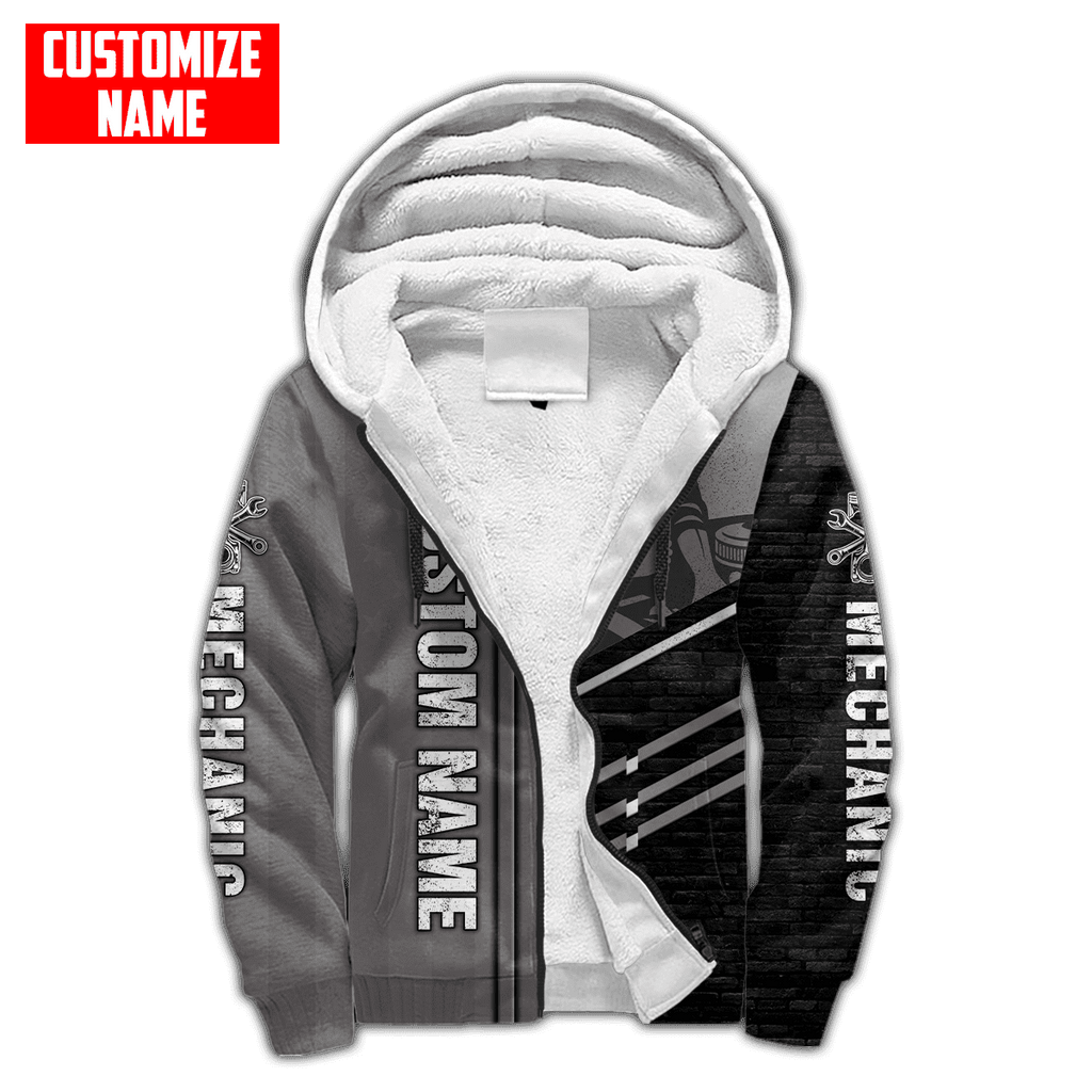 Personalized Name Mechanic Unisex Shirts Metal Pattern