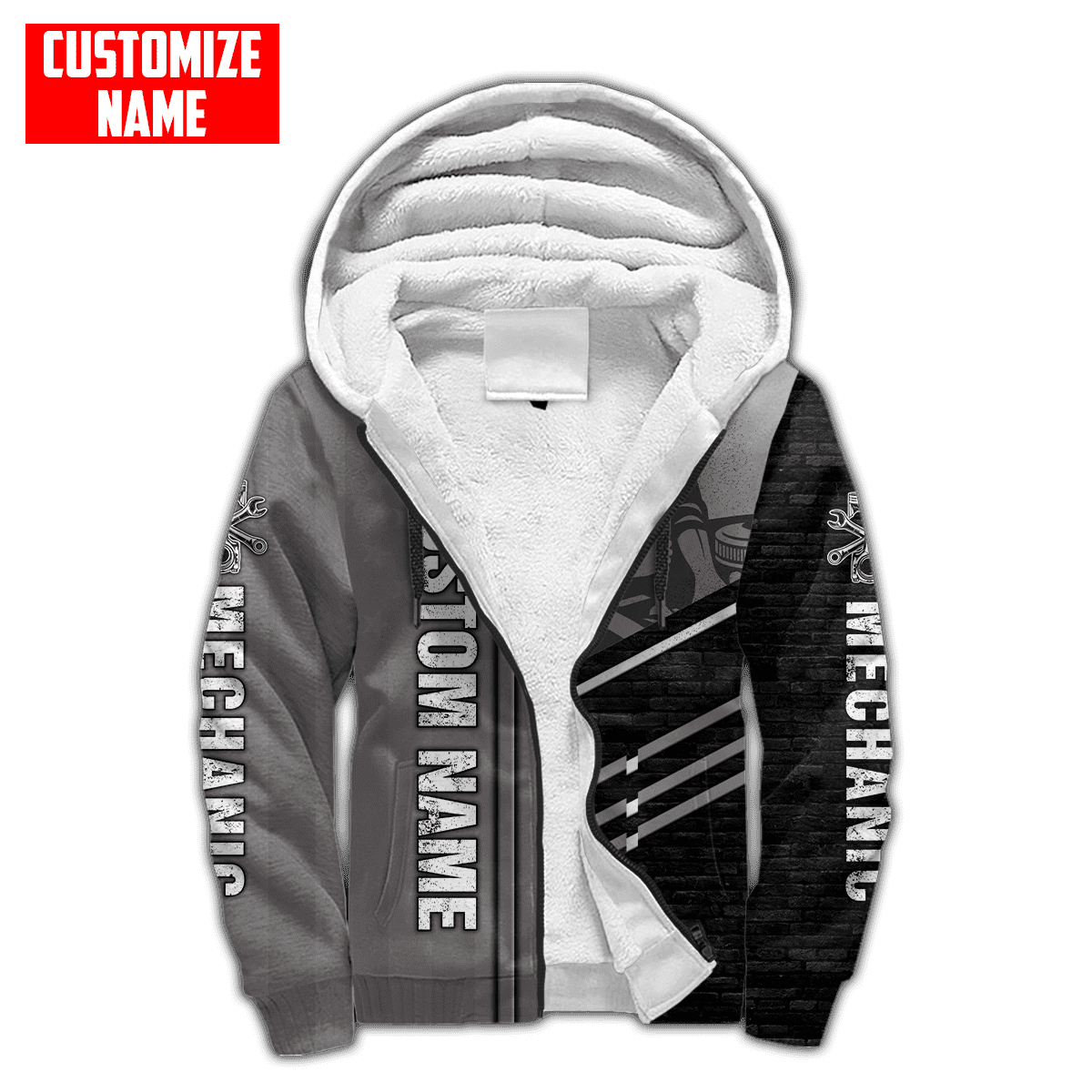 Personalized Name Mechanic Unisex Shirts Metal Pattern