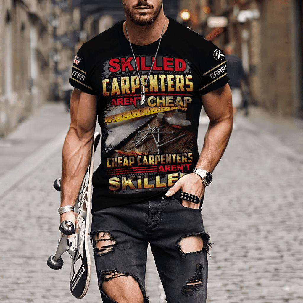 Personalized Name Carpenter Unisex Shirts Skilled Carpenters Aren't Cheap