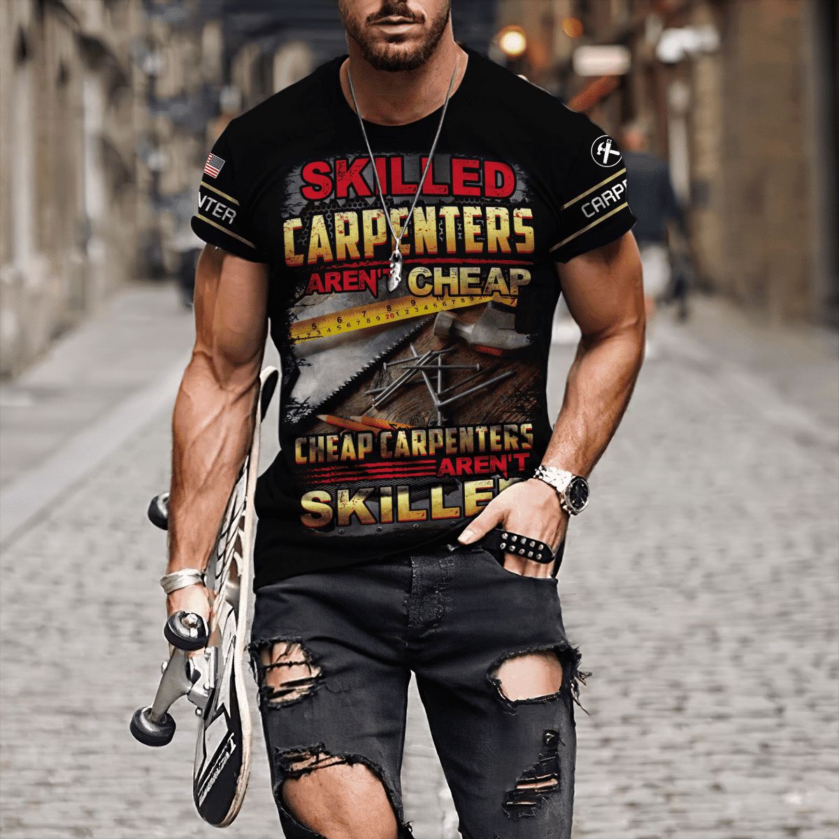 Personalized Name Carpenter Unisex Shirts Skilled Carpenters Aren't Cheap