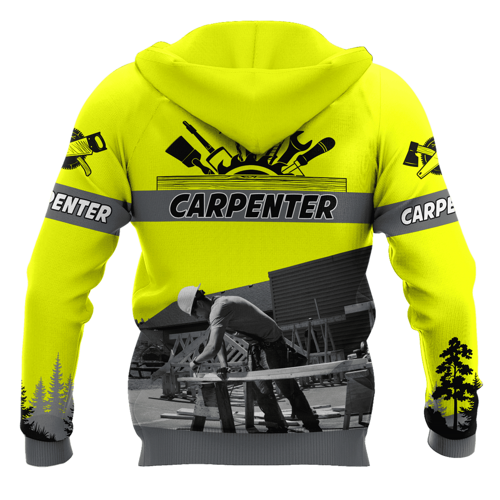 Personalized Name Carpenter Unisex Shirts Yellow