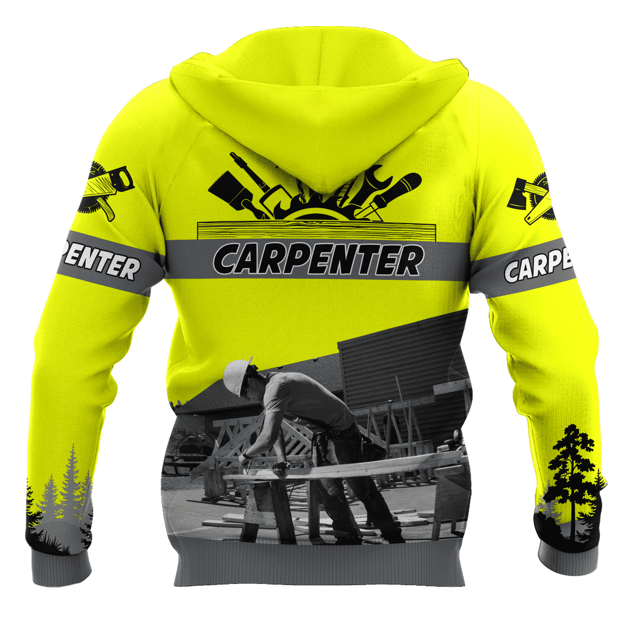 Personalized Name Carpenter Unisex Shirts Yellow