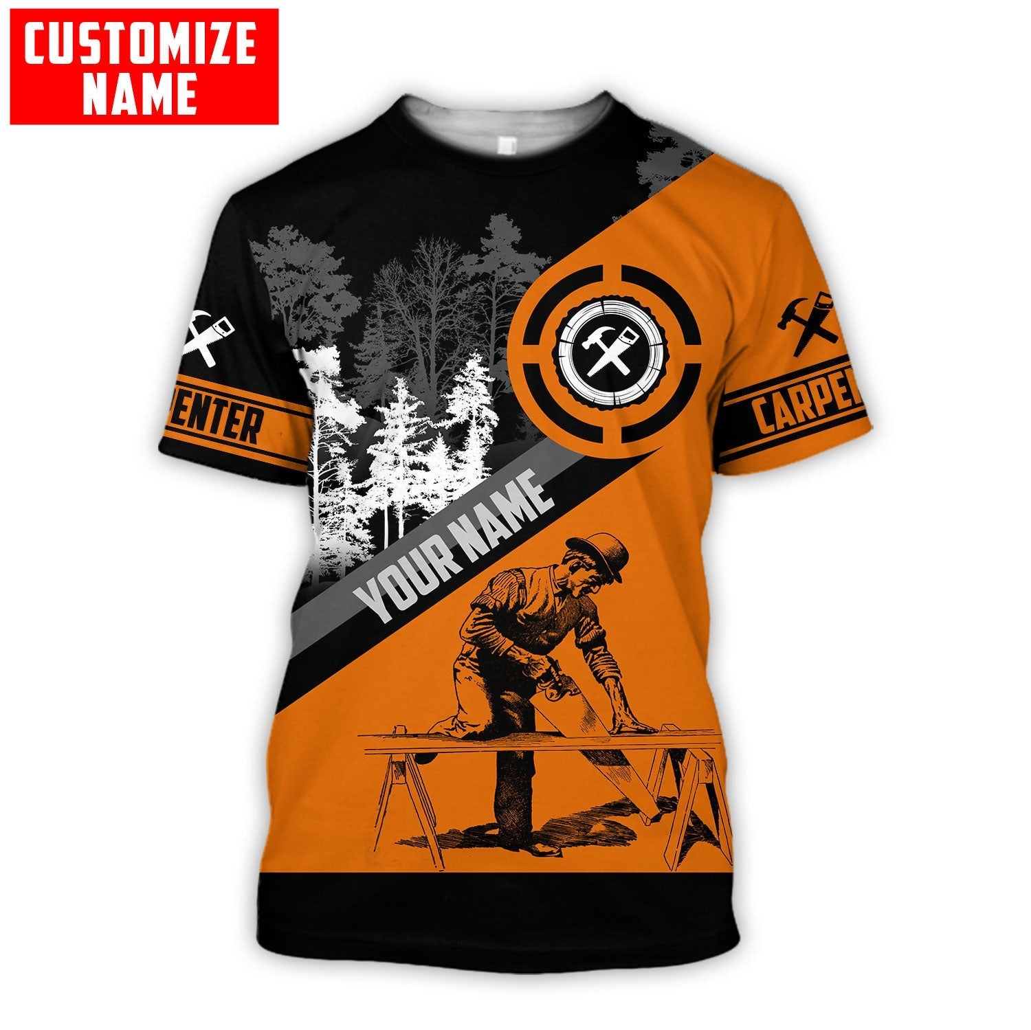 Customized name Carpenter Shirts