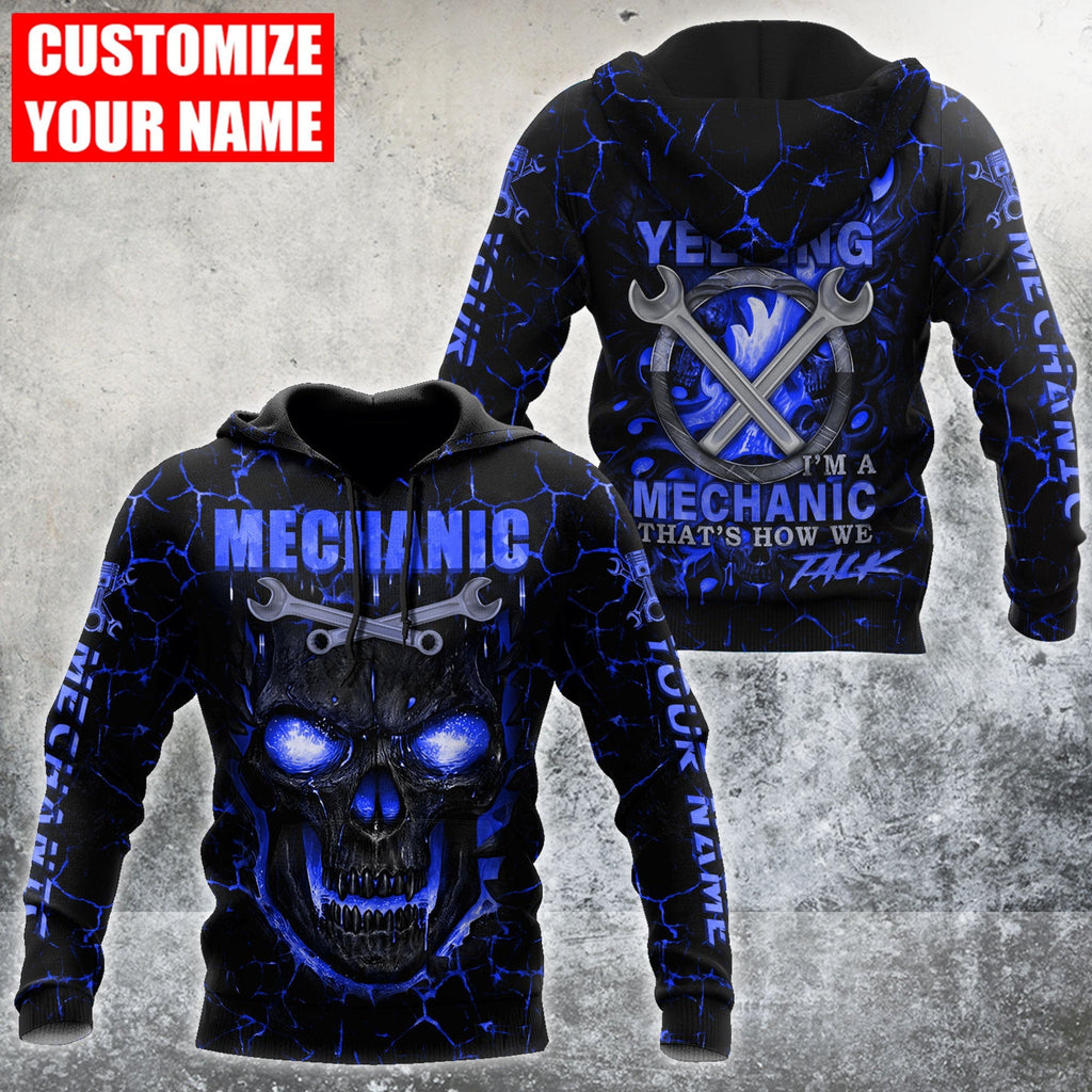 Personalized Mechanic All Over Printed Hoodie For Men and Women TN