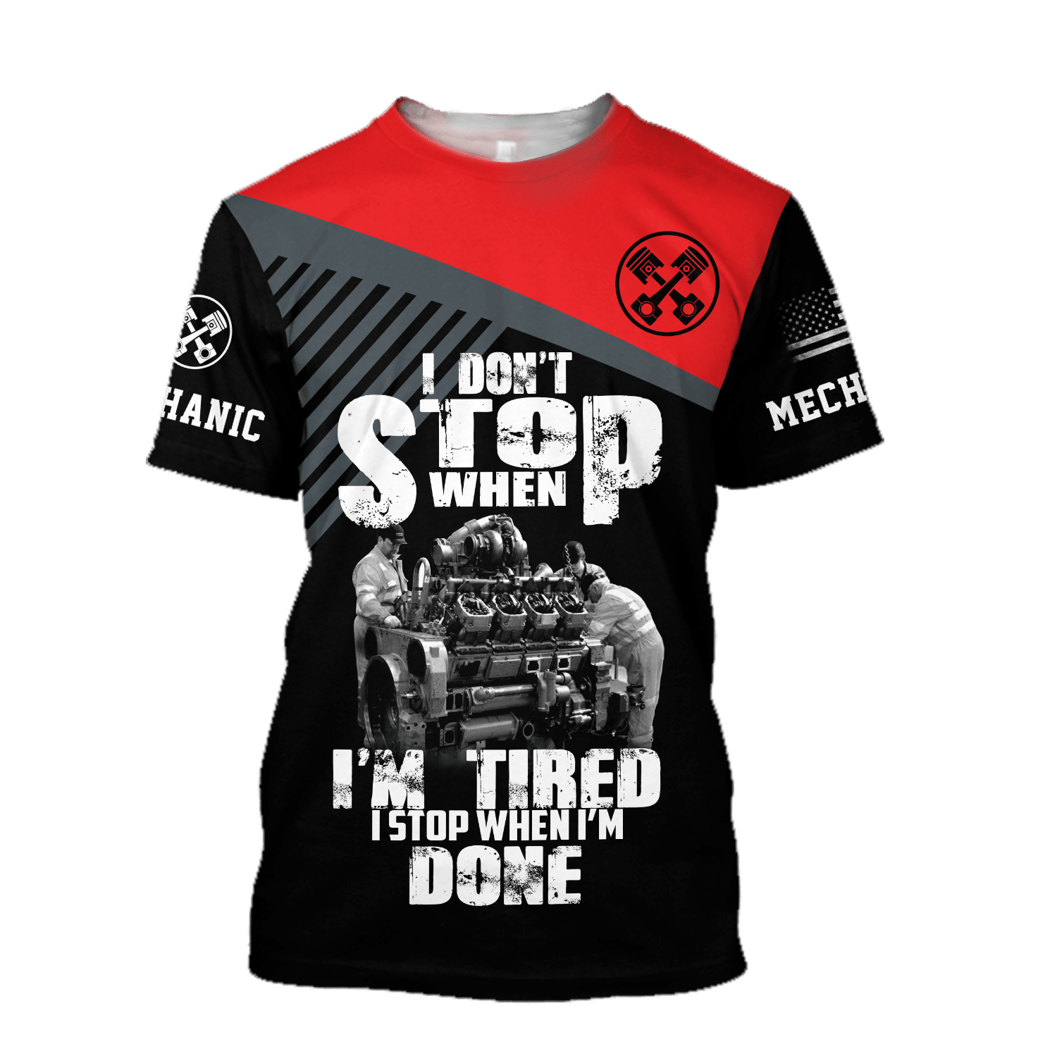 Mechanic I Stop When I'm Done Hoodie For Men and Women TN
