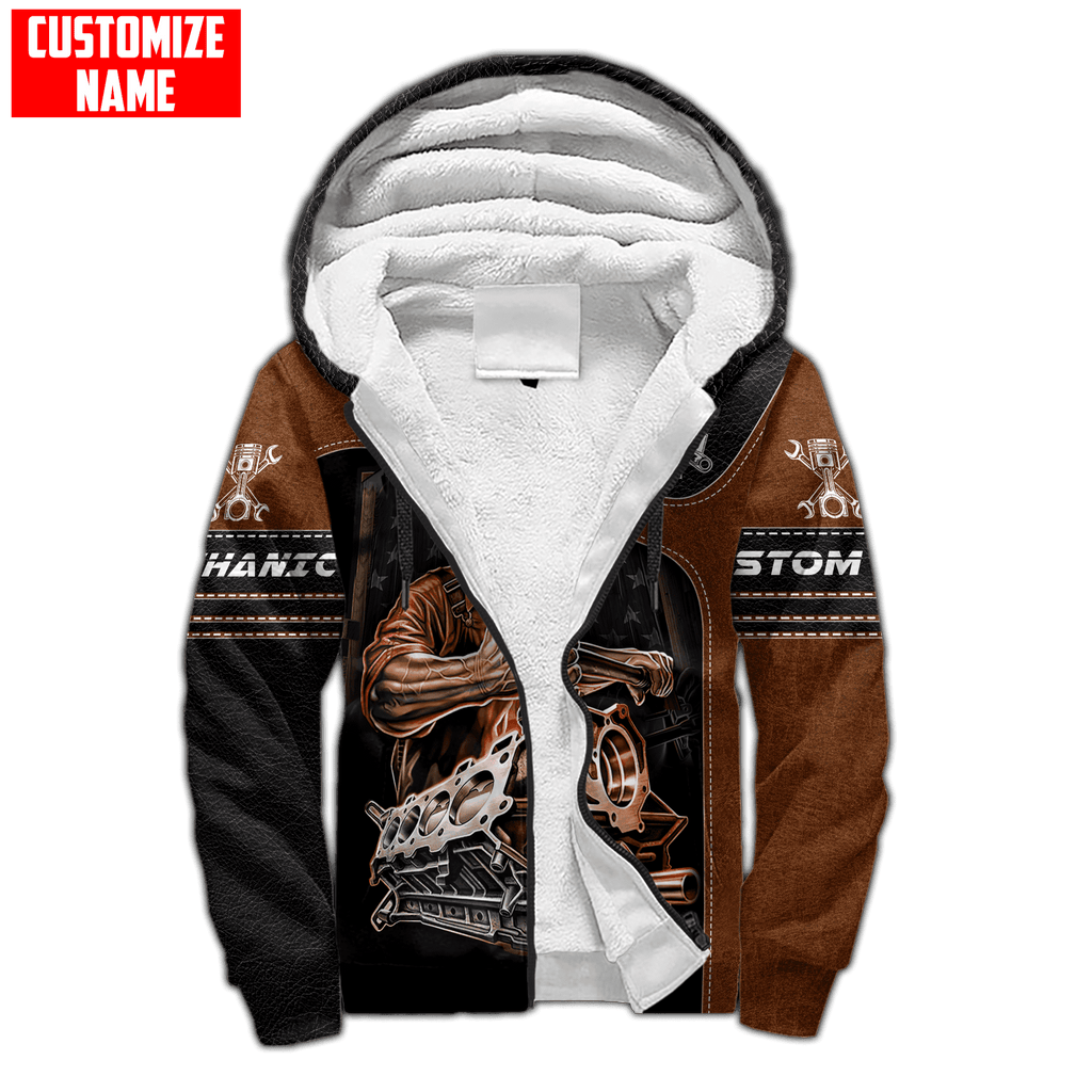 Personalized Mechanic All Over Printed Hoodie For Men and Women TN DD