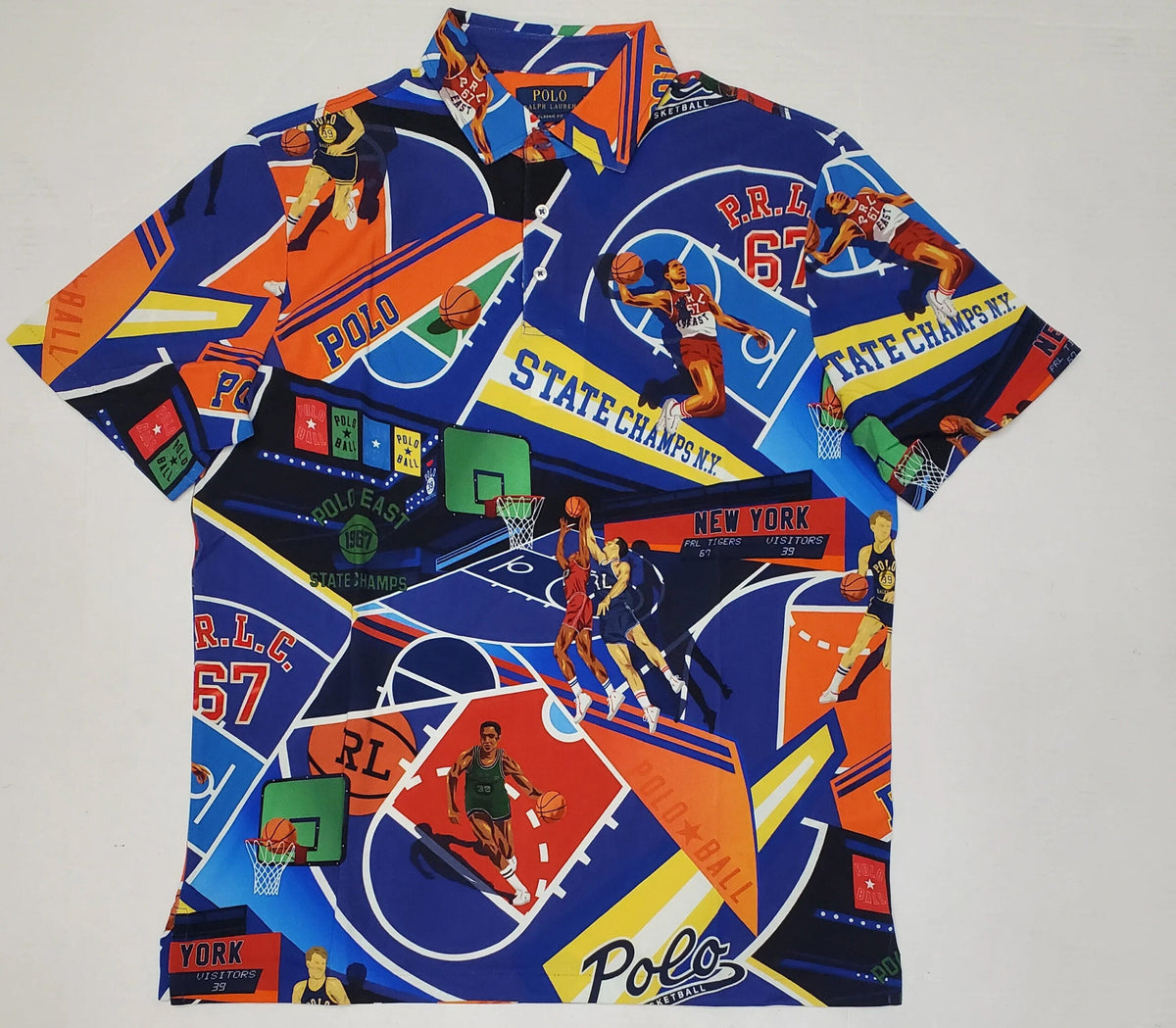 "State Champs" 1967 Basketball Graphic Polo Shirt