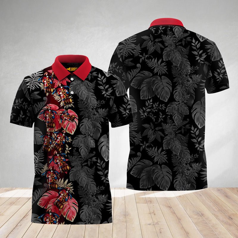 Captain Morgan Tropical Alocasia Polo Shirt