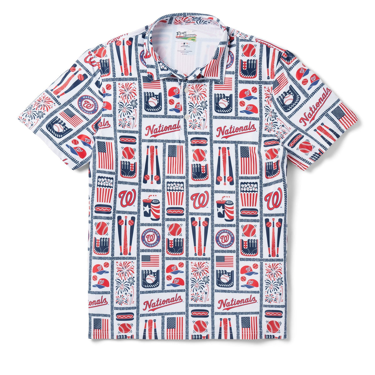WASHINGTON NATIONALS AMERICANA PERFORMANCE POLO
