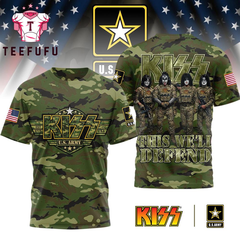 Kiss Band US Army Veterans 2026 T Shirt