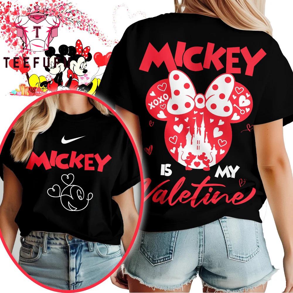 Mickey Minnie XoXo is My Valetine Special New Black Unisex T Shirt