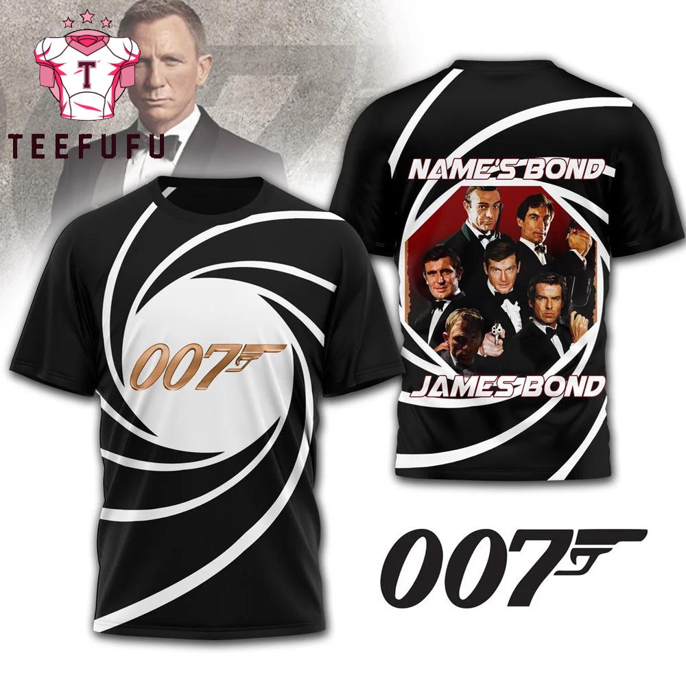 Name's Bond Jame Bond 007 Movies 2026 T Shirt