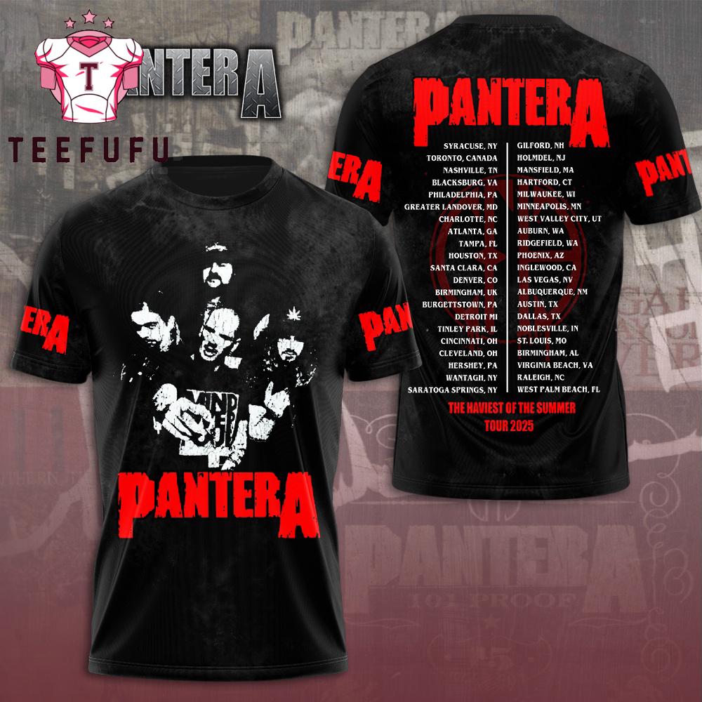 Pantera The Haviest of the Summer Tour 2025 T Shirt