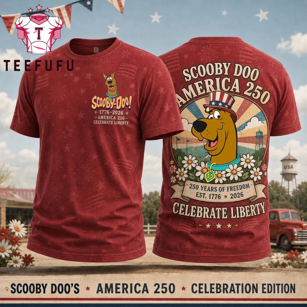 Scooby-Doo Amecica 250 Years of Freedom T Shirt