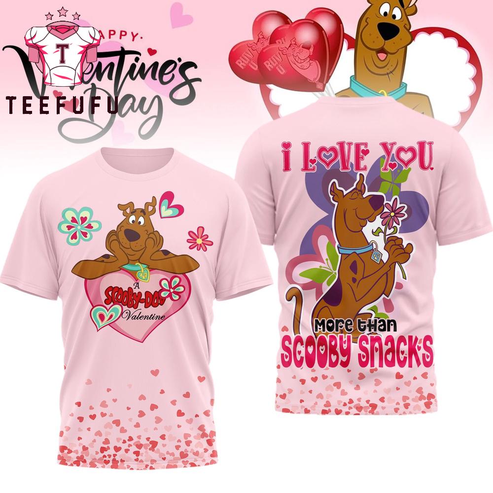 Scooby-Doo Happy Valentine’s Day 2026 Pink 3D Shirt