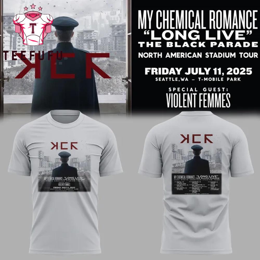 Seattle Mariners x My Chemical Romance Long Live The Black Parade 2025 3D Shirt