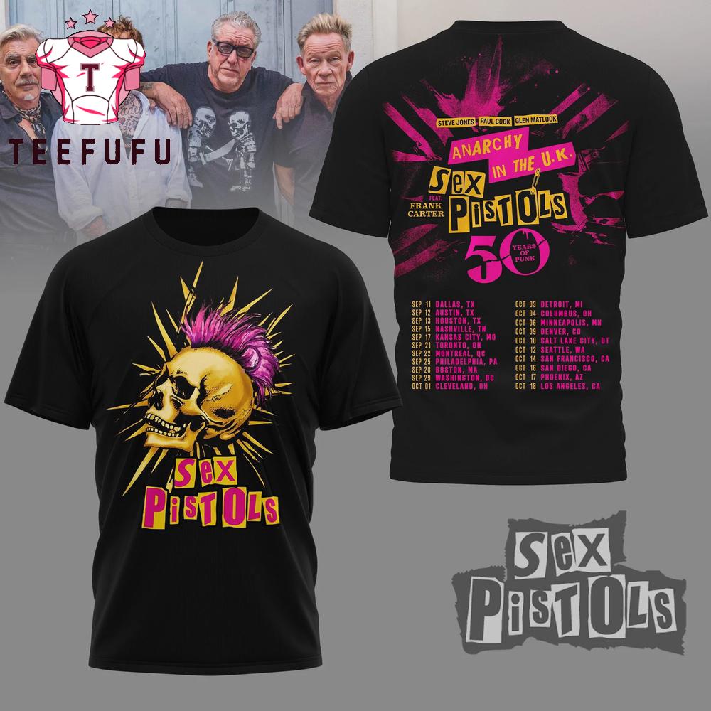 Sex Pistols 50 Years of Punk 2026 T Shirt