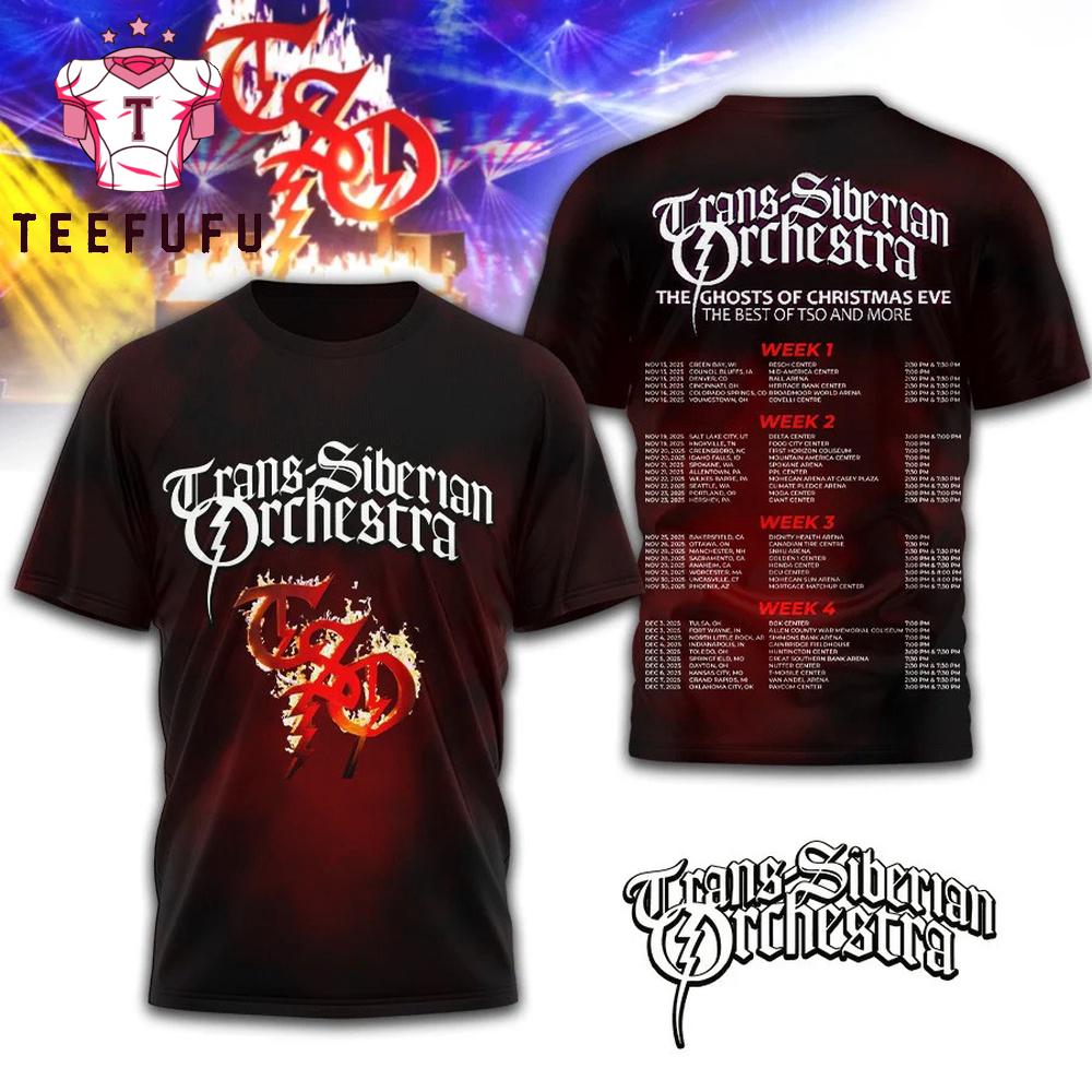 Trans-Siberian Orchestra 2026 Music 3D Shirt