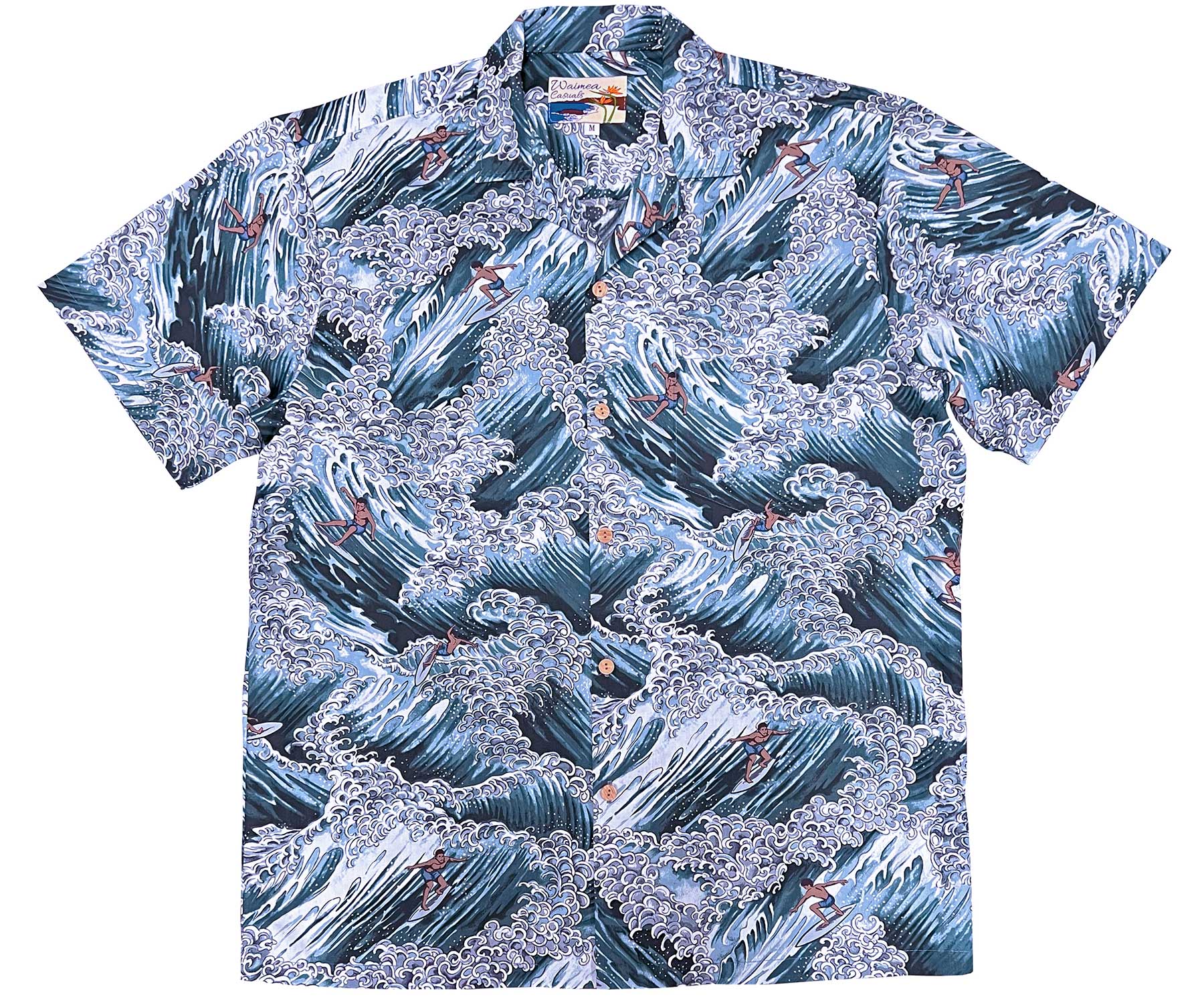 Surfer - Gray Short Sleeve Hawaiian Shirt