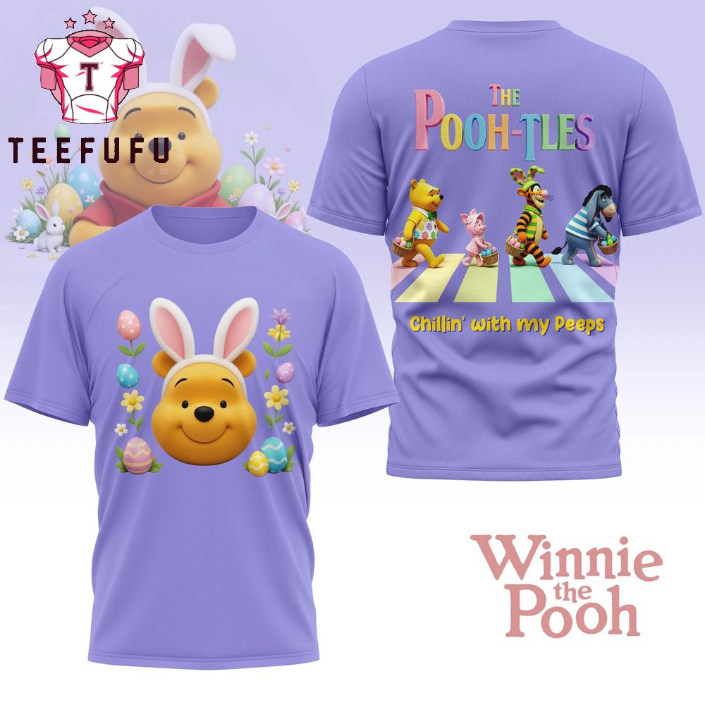Winnie the Pooh Chillin With My Peeps 3D Shirt