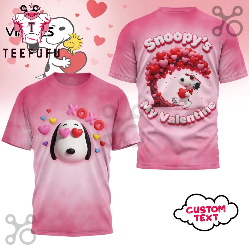 XOXO Snoopy's Custom Name 3D Shirt